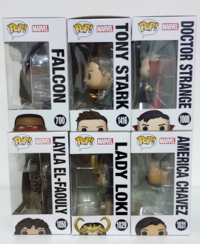 Combo Marvel Funko Pop | 6 Personagens do Universo Marvel + 1 personagem brinde - Marvel Studios - #1