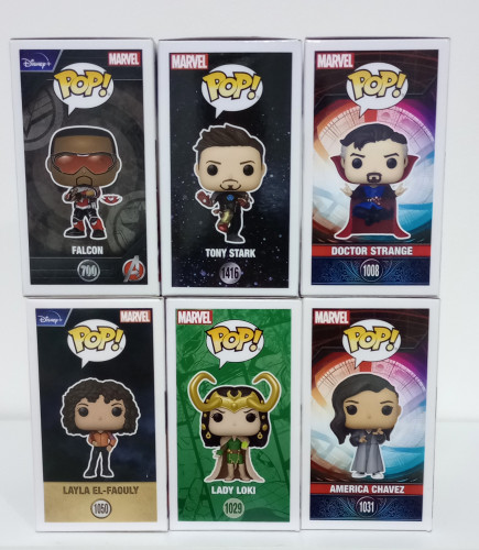 Combo Marvel Funko Pop | 6 Personagens do Universo Marvel + 1 personagem brinde - Marvel Studios - #1