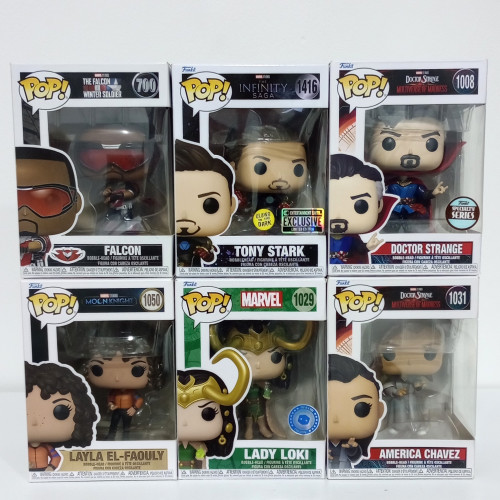 Combo Marvel Funko Pop | 6 Personagens do Universo Marvel + 1 personagem brinde-Marvel Studios-1