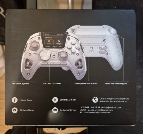 Controle Manba One V2: Tela Interativa Visual Switch Pc Ios Android Rgb - Jogos - Switch PC iOS Android - #