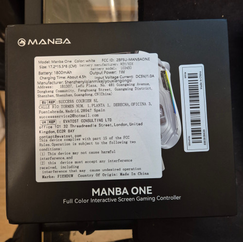 Controle Manba One V2: Tela Interativa Visual Switch Pc Ios Android Rgb - Jogos - Switch PC iOS Android - #
