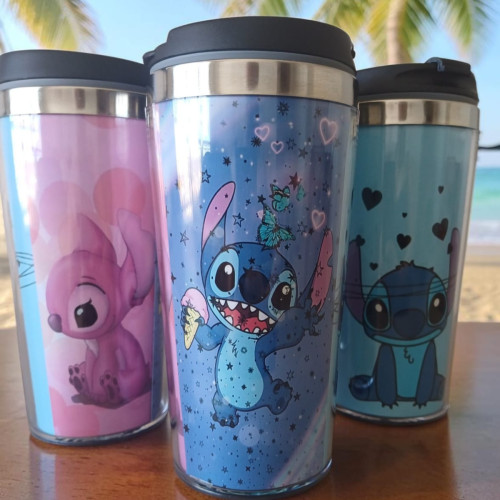 Copo Térmico Stitch e Angel Lilo E Stitch # - Produto Original