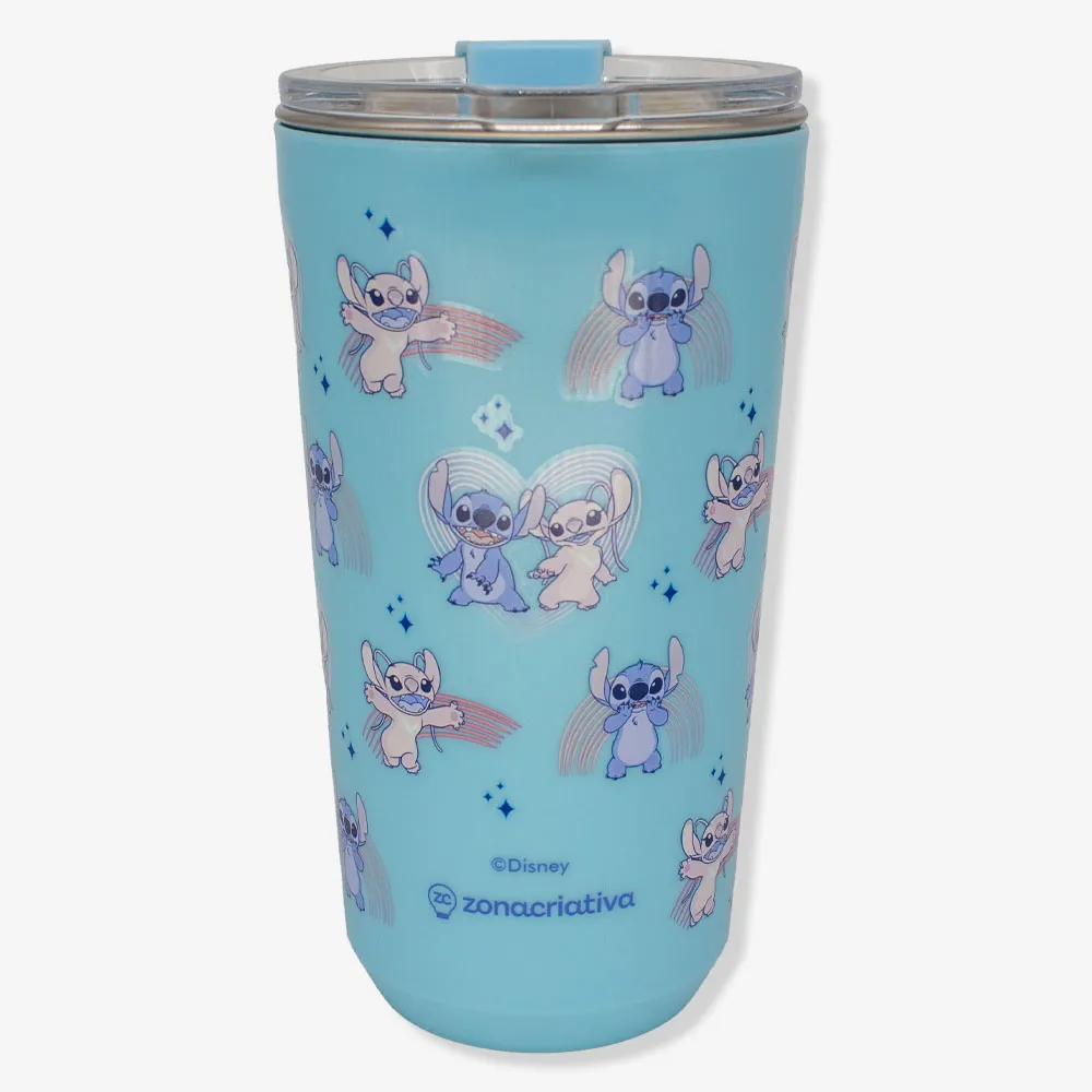 Copo Viagem Térmico Sky Stithc & Angel-Lilo E Stitch-