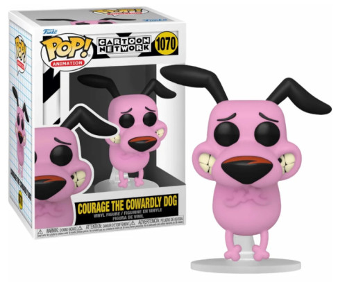 Funko Pop - Cartoon Network - Courage The Cowardly Dog/coragem O Cão Covarde 1070 Coragem, O Cão Covarde #1070 - Produto Original