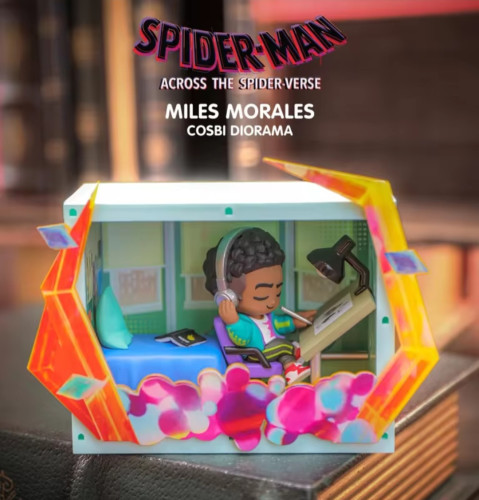 Cosbaby Diorama #miles Morales-Spider-man Into The Spiderverse-