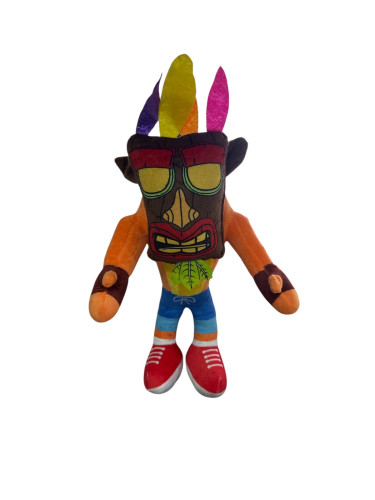 Pelúcia Crash Bandicoot - Máscara Aku Aku Crash Bandicoot # - Produto Original