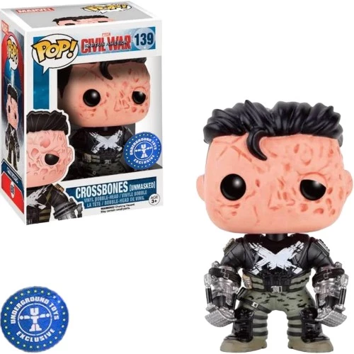 Crossbones (unmasked) 139 Funko Pop Marvel Civil War Exclusivo - Capitão América: Guerra Civil - #139 - Funko Pop - #139 - FUNKO POP  #139