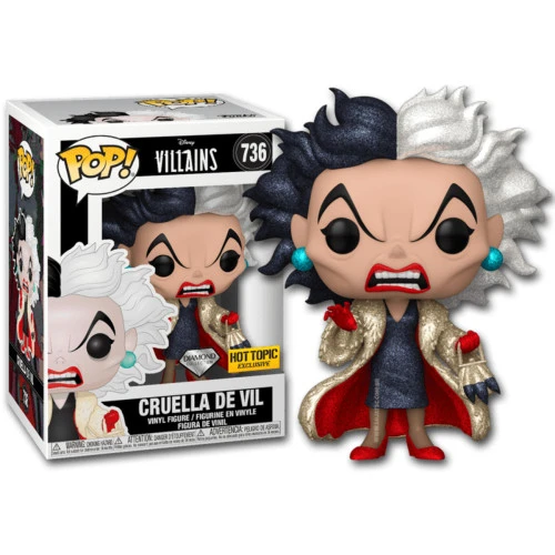 Cruella De Vil - Diamond Hot Topic Exclusive - Disney Villains  #736