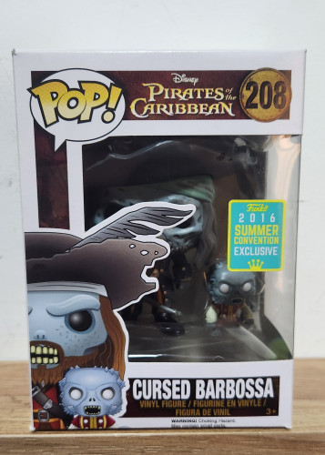 Cursed Barbossa sdcc 2016 -Pirates of the Caribbean- Funko Pop Piratas Do Caribe #208 - Produto Original
