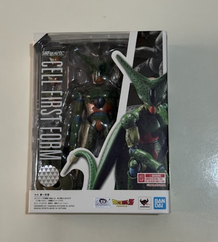 Action Figures S.h Figuarts Cell First Form, Bandai, Tamashii Nations-Dragon Ball Z-