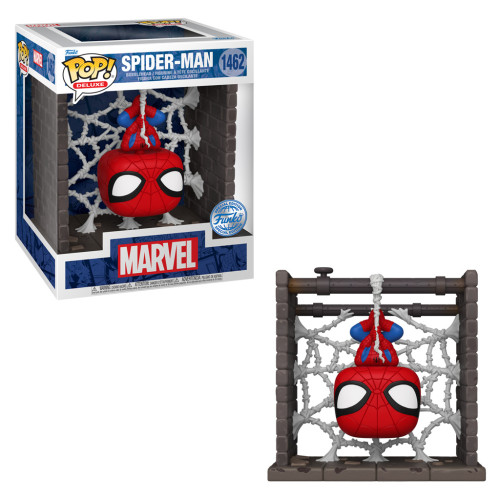 Funko Pop Deluxe Exclusive - Spider-man (hanging From Web)-Spider-man-1462