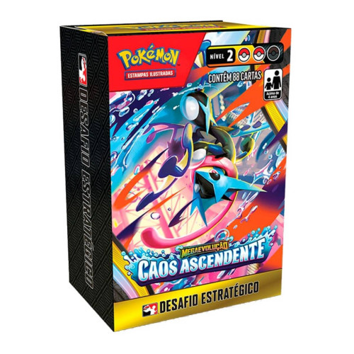 DESAFIO ESTRATEGICO POKÉMON TCG ME04 CAOS ASCENDENTE - 88 CARTAS COPAG-Pokemon Estampas Ilustradas-