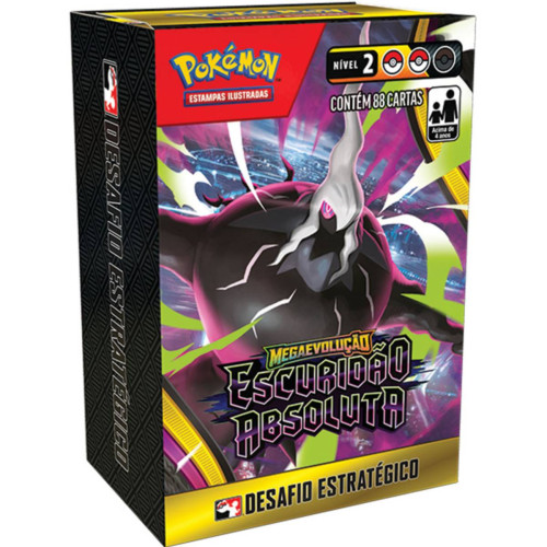 DESAFIO ESTRATEGICO POKÉMON TCG ME05 ESCURIDÃO ABSOLUTA - 88 CARTAS COPAG-Pokemon Estampas Ilustradas-