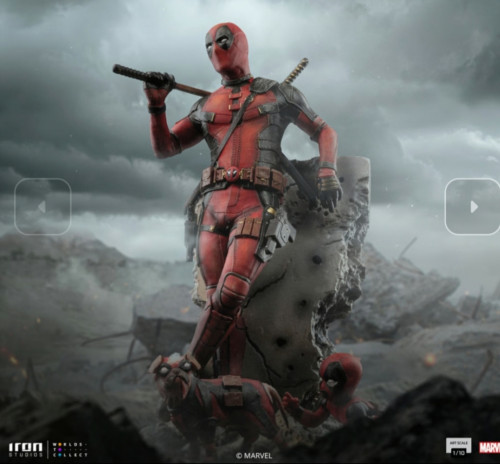 Deadpool Iron Studios Deadpool & Wolverine Marvel Studios Deadpool & Wolverine # - Produto Original