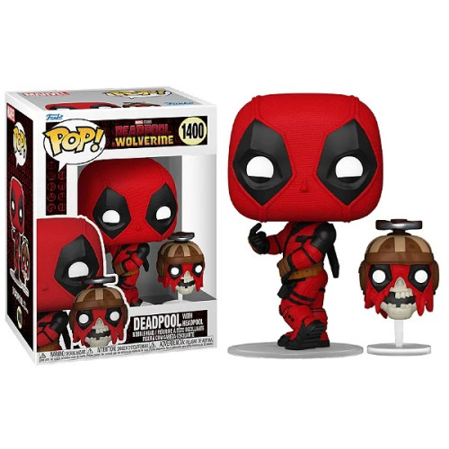 Funko Pop Deadpool with Headpool Deadpool & Wolverine #1400 - Produto Original