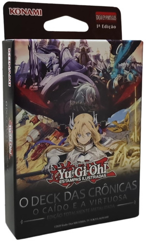 Deck Estrutural Yu-Gi-Oh! O Deck das Crônicas: O Caído e a Virtuosa Edição Totalmente Metalizada Cards Cartas Konami Yugioh-Yugioh-