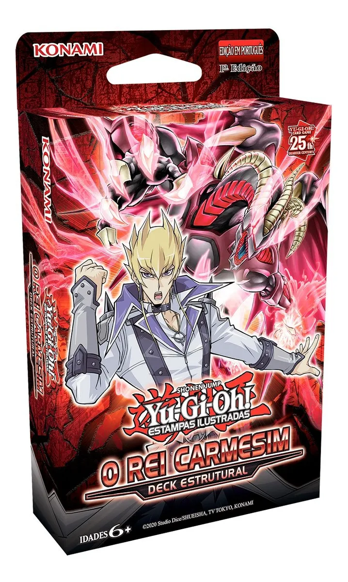 Deck Yugioh Estrutural O Rei Carmesim - Pronta Entrega-Yugioh-