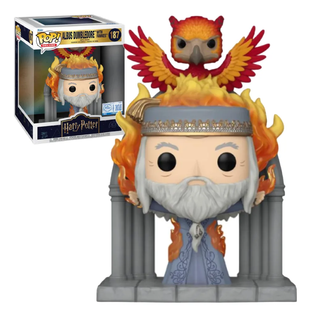 Deluxe Albus Dumbledore with Fawkes Exclusive - Harry Potter #187 - Produto Original