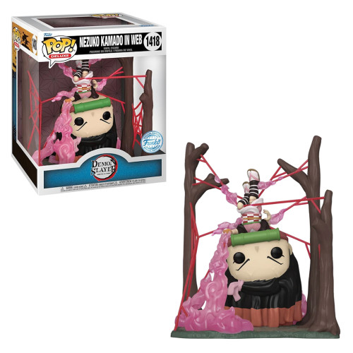 Funko Pop Deluxe Exclusive - Nezuko Kamado In Web-Demon Slayer: Kimetsu No Yaiba-1418