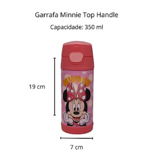 Caneca e Copo Garrafa Top Handle Minnie - Disney Mickey And Minnie - #