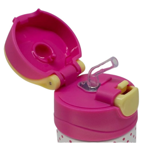 Caneca E Copo Garrafa Top Handle C/canudo Hello Kitty - Hello Kitty - #