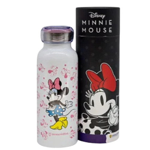 Caneca e Copo Garrafa Bubble Minnie Térmica-Disney Mickey And Minnie-