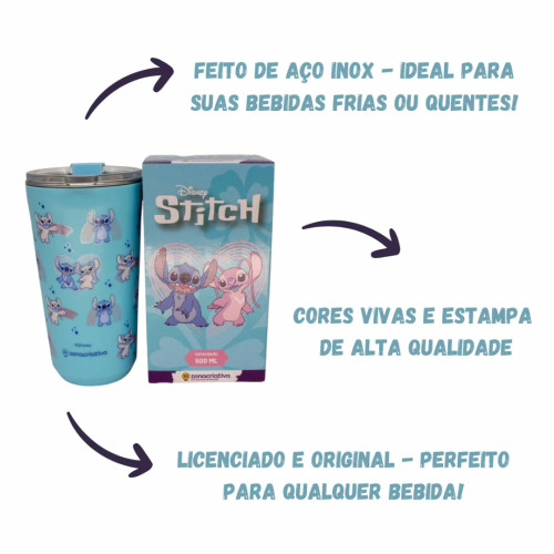 Copo Sky Stitch E Angel - Disney Stitch - #