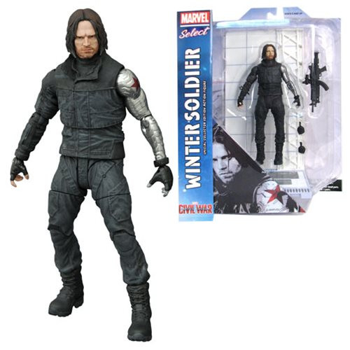 Diamond Select Toys Captain America: Civil War Winter Soldier Marvel Select Action Figure-Captain America: Civil War-