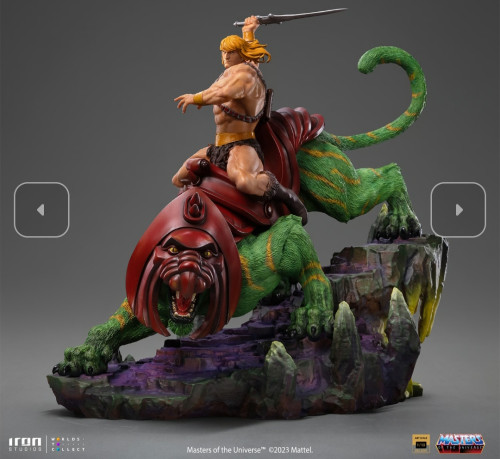 Action Figures Diorama He-Man & Battle-Cat Iron Studios Motu - Masters Of The Universe - #