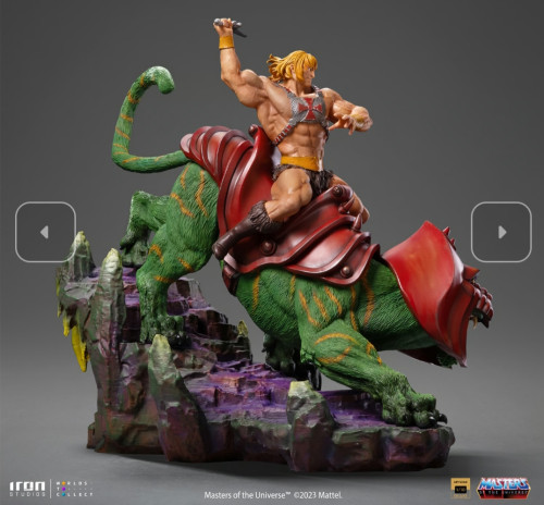 Action Figures Diorama He-Man & Battle-Cat Iron Studios Motu - Masters Of The Universe - #