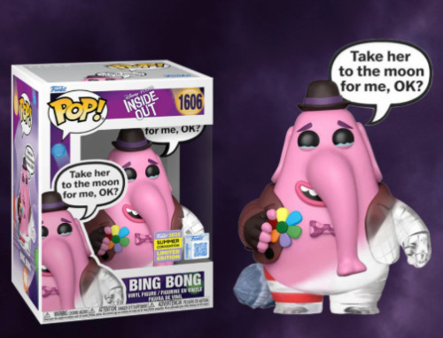 Funko Pop - Disney/pixar: Inside Out/divertidamente - Bing Bong 1606 (sdcc25)-Disney Divertidamente-1606