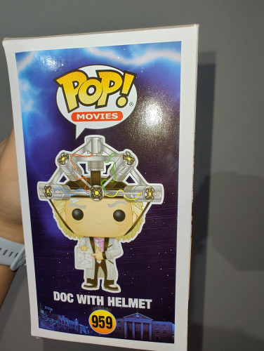 Funko Pop Doc With Helmet Back to The Future 959 - Movies Back To The Future - #959