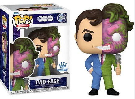 Funko Pop - DC/WB: Batman - Two-Face/Duas Cara 484 (FUNKOSHOP)-Coringa E Arlequina-484