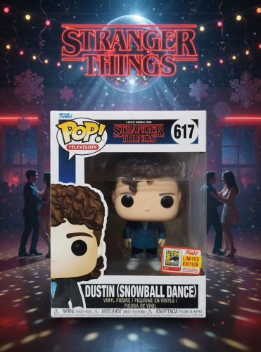 Funko Pop Dustin (snowball Dance) Sdcc 2018 Stranger Things #617 - Produto Original