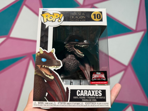 EDICAO LIMITADA Funko Pop Caraxes COM PROTETOR House Of The Dragon #10 - Produto Original