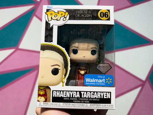 EdiÇÃo Diamante  / Diamond Funko Pop Rhaenyra Targaryen Com Glitter E Protetor House Of The Dragon #06 - Produto Original