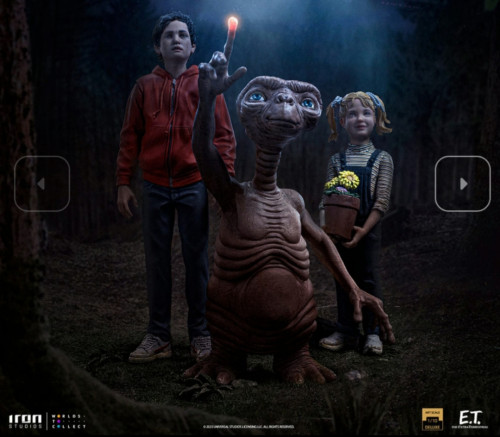 Action Figures ET Elliot e Gertie Deluxe Iron Studios-E.T. O Extraterrestre-