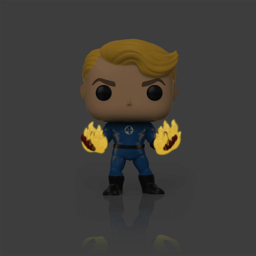 Funko Pop Exclusive - Human Torch (glows) - Quarteto Fantástico - #568
