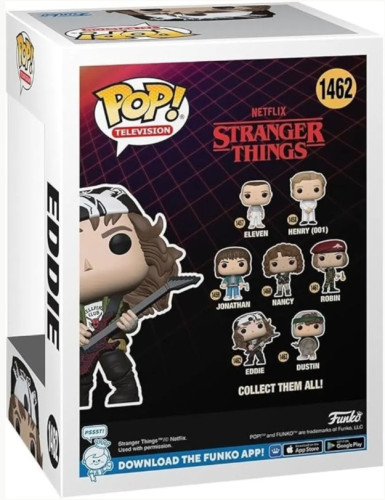Funko Pop Eddie - Netflix Stranger Things - #1462