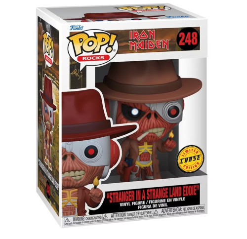 Funko Pop Eddie Iron Maiden Stranger in a Stranger Land Chase-Rocks-248