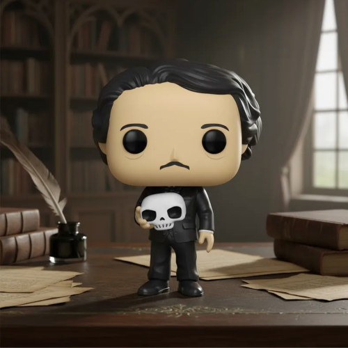 Edgar Allan Poe (skull) Funko Pop Original Icons Edgar Allan Poe #21 - Produto Original