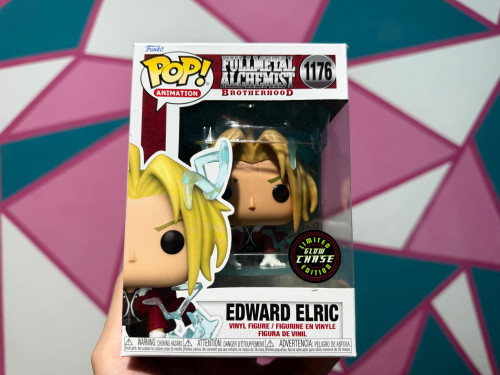 Edição Limitada E Rara Funko Pop Edward Elric Brilha No Escuro Fullmetal Alchemist #1176 - Produto Original