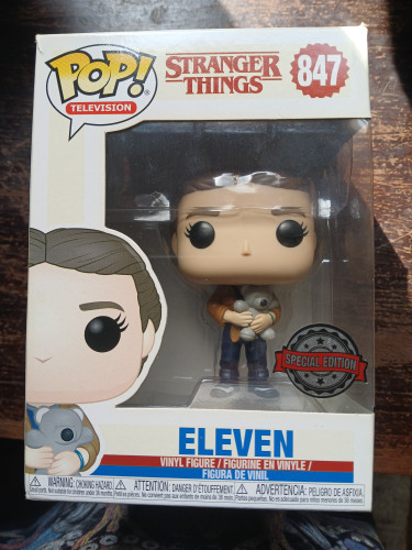 Funko Pop Eleven with Bear (847)-Stranger Things-847