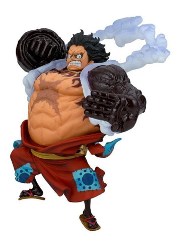 Estátua Monkey D. Luffy Gear 4 Ver A - One Piece - King of Artist - Banpresto - Bandai One Piece # - Produto Original