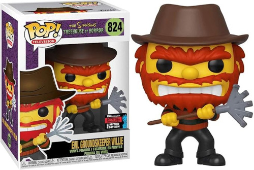 Funko Pop Evil Groundskeeper Willie - Exclusivo - Fall Convention 2019-Television The Simpsons Treehouse Of Horror-824