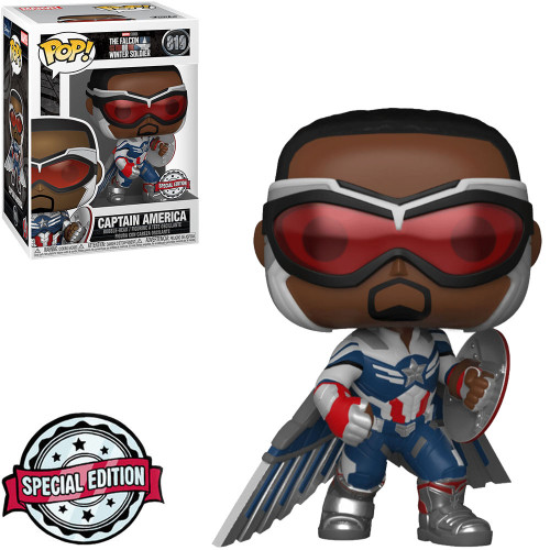 Funko Pop Exclusive - Captain America-Marvel The Falcon And The Winter Soldier-819