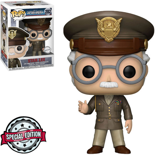 Funko Pop Exclusive - Stan Lee (general)-Marvel Captain America: The First Avenger-283