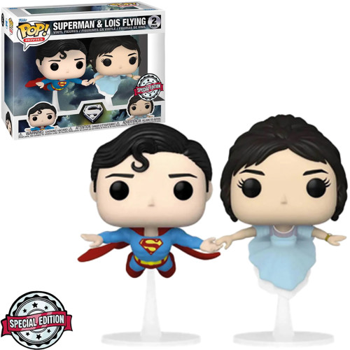 Funko Pop Exclusive - Superman & Lois Flying (2 Pack)-Superman-1