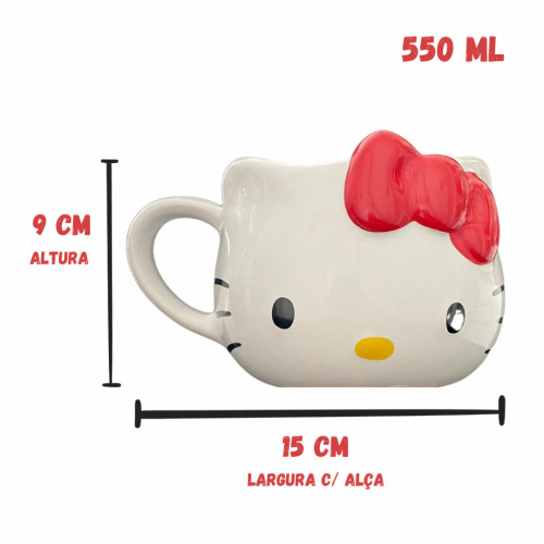 Caneca 3d Hello Kitty Zona Criativa - Hello Kitty - #
