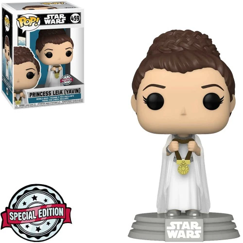 Funko Pop Princess Leia Yavin 459 Star Wars Exclusive Boneco Colecionável - Star Wars  #459